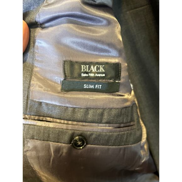 Ermenegildo Zegna x Saks Fifth Ave Charcoal Grey Suit - 40L/33W Slim fit - Picture 4 of 10